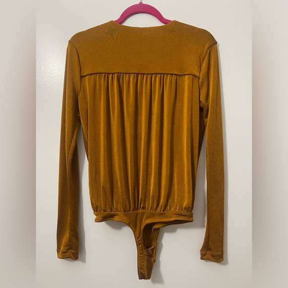 Free People Turnt Bodysuit in Honey Ginger - Picture 7 of 8